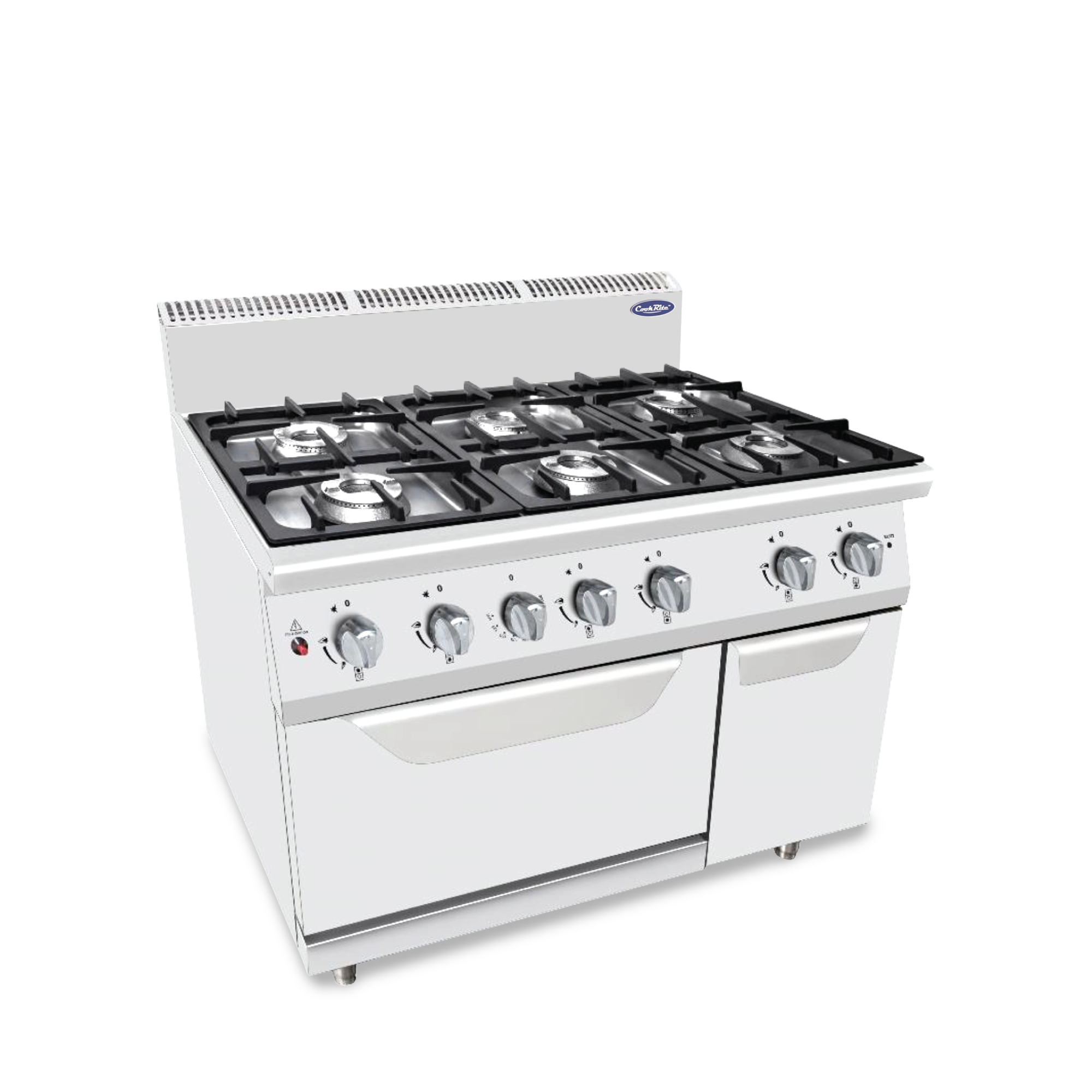 GAS RANGE 6 BURNERS WITH OVEN